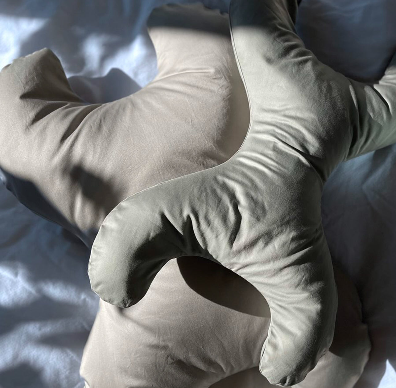 Save My Face Le Grand - stor pude med 100% bomuldsbetræk Grey